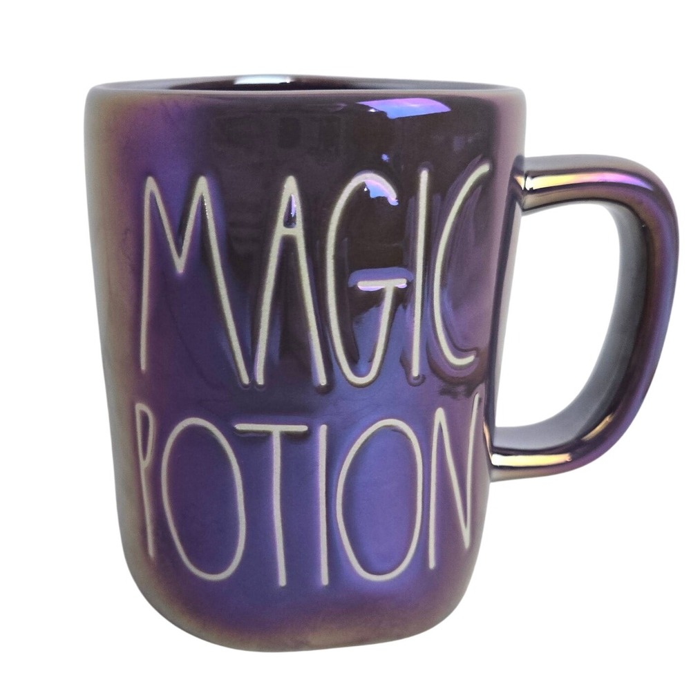 Rae Dunn Magic Potion Mug Purple Iridescent Artisan Collection Halloween
